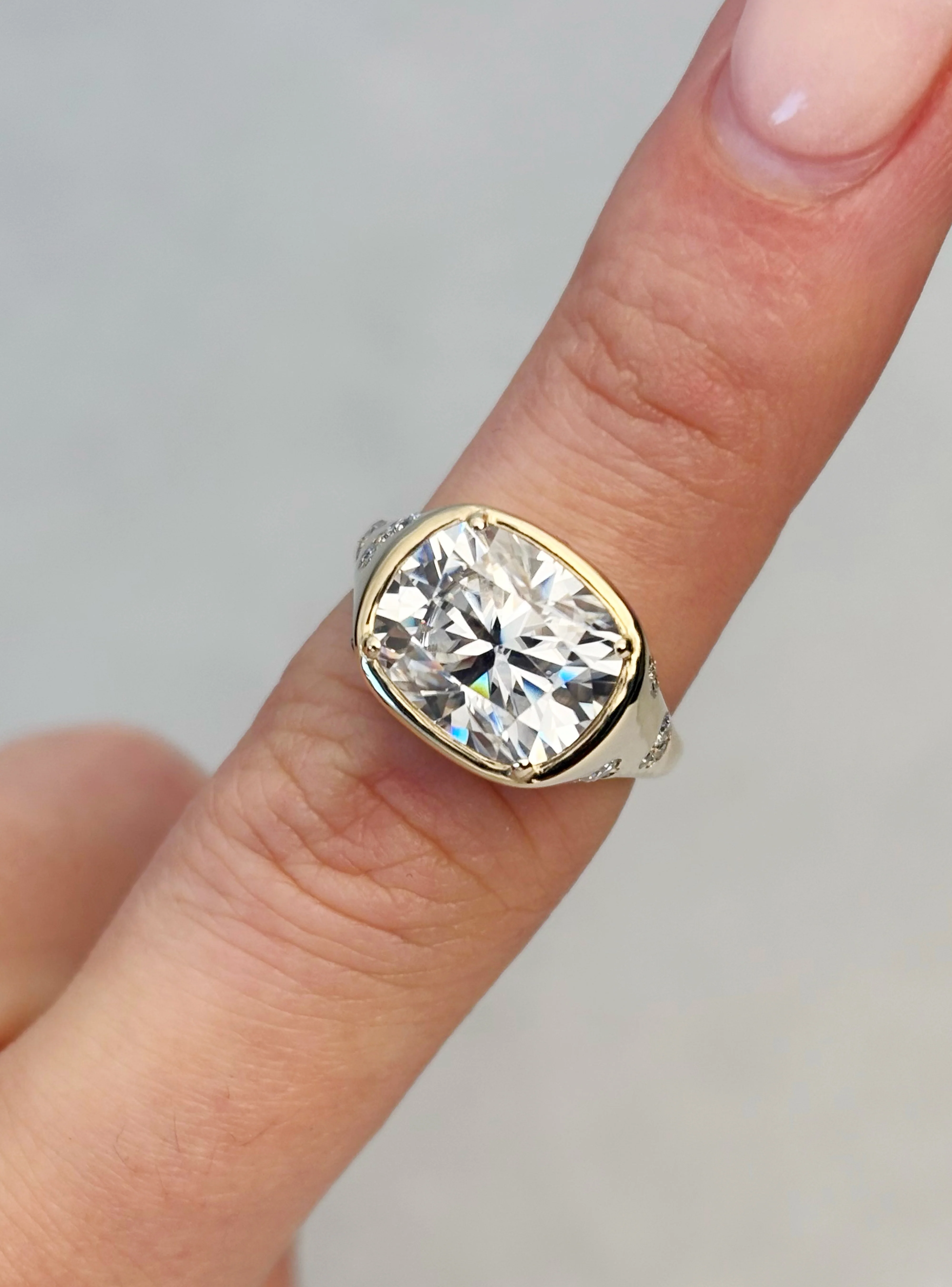 Pave Cushion Ring - Image 2